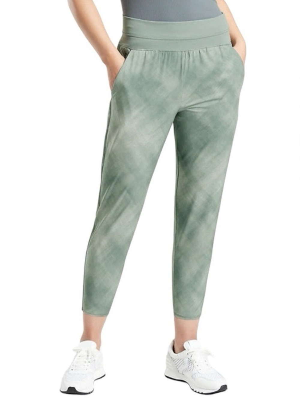 Athleta Nolita Slim Tapered Printed Crop Pant Sz 6‎